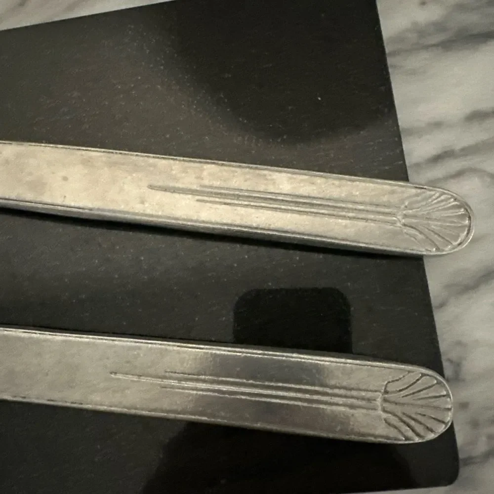 Wilton Armetale  pewter  Salad Serving Set mission style